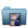 Blue Folder Movie Icon 32x32 png